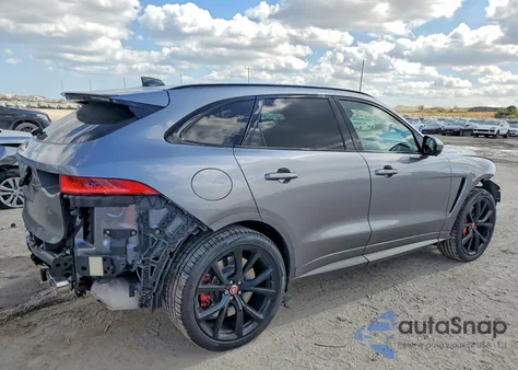 2020 Jaguar F-Pace Svr z USA, uszkodzony, nr VIN SADCZ2EE7LA633066